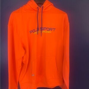 Polo by Ralph Lauren Men's Bright Orange Hoodie